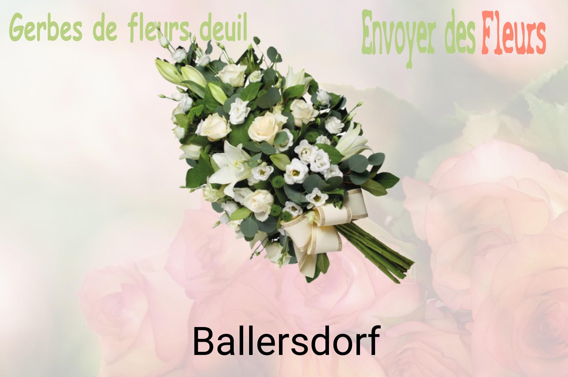 Gerbe de fleurs de deuil livrée à Ballersdorf